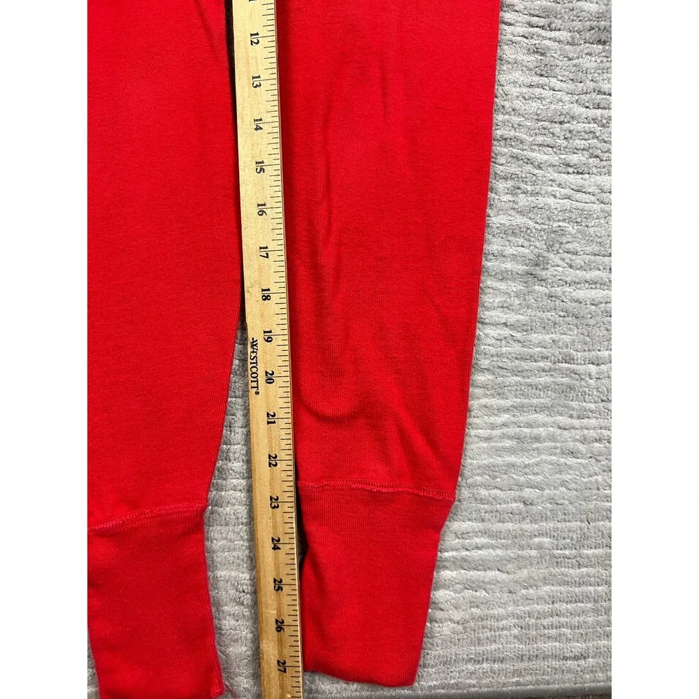Unbranded Union Suit Mens M Red Thermal Long John One Piece Button Front Flap